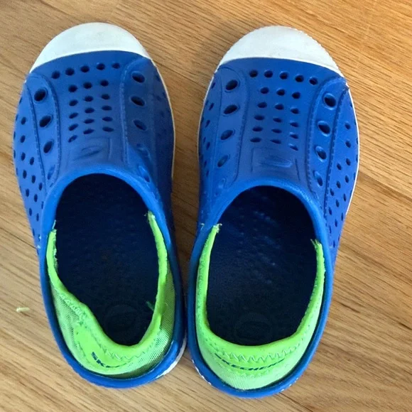 Toddler Skechers Kids Blue and Green Water Shoes, size 8 - Picture 6 of 9